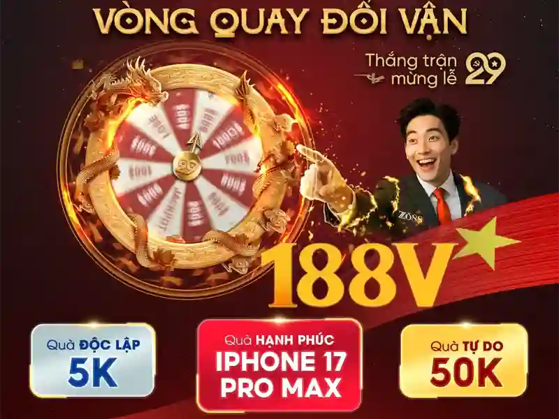 Giao diện trang chủ 188v hiện đại và đẳng cấp